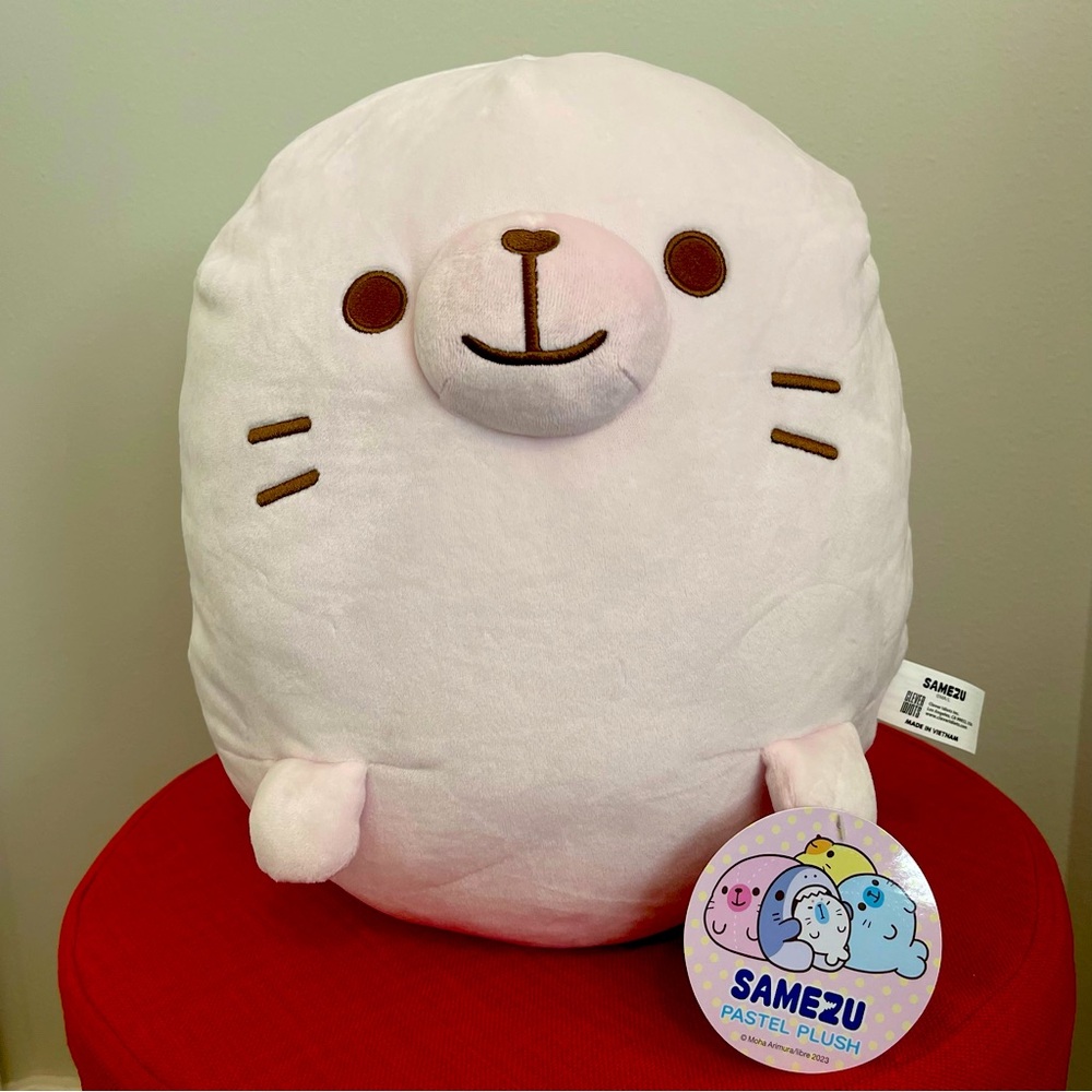Samezu Pastel Plush Seal - Pink